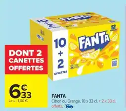 Carrefour FANTA offre