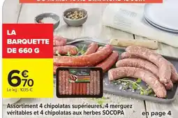 Carrefour Market SOCOPA Assortiment de saucisses offre