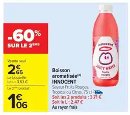 Carrefour Boisson aromatisée INNOCENT offre