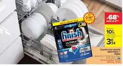 Carrefour Market Capsules lave-vaisselle MAXI PACK FINISH offre
