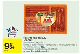 Carrefour Caissette maxi grill XXL SOCOPA offre