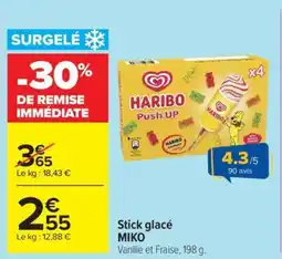 Carrefour Stick glacé MIKO offre