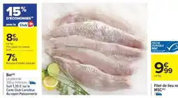 Carrefour Filet de lieu noir MSC offre