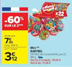 Carrefour Mini Babybel offre