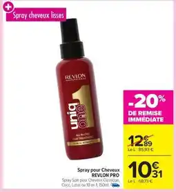 Carrefour Spray pour Cheveux REVLON PRO offre