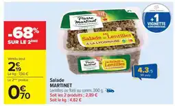 Carrefour SALADE MARTINET offre