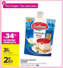 Carrefour Préparation Dessert GALBANI offre