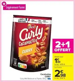 Carrefour Cacahuètes CURLY offre