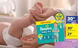 Carrefour Couches Duo Pack Pampers offre