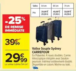 Carrefour Valise souple Sydney CARREFOUR offre