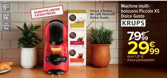 Carrefour Machine multi-boissons Piccolo XS Dolce Gusto KRUPS offre