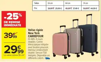 Carrefour Valise rigide New York CARREFOUR offre