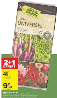 Carrefour Terreau universel UAB offre