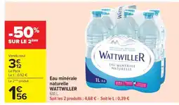 Carrefour Eau Minérale Naturelle Wattwiller offre