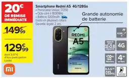 Carrefour Smartphone Redmi A5 4G/128Go offre