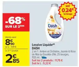 Carrefour LESSIVE LIQUIDE DASH offre