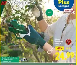 Lidl Coupe-branches sans fil offre