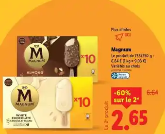 Lidl MAGNUM offre