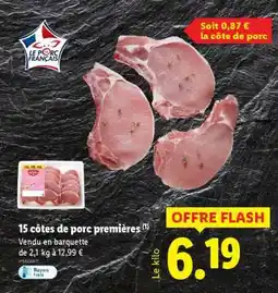 Lidl 15 côtes de porc premières offre