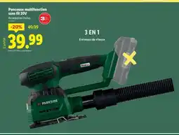Lidl Ponceuse multifonction sans fil 20V offre