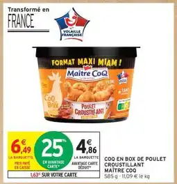 Intermarché Hyper Coq en Box de Poulet Croustillant Maître Coq offre