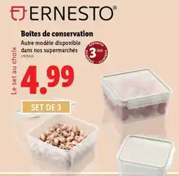 Lidl ERNESTO Boîtes de conservation offre