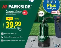 Lidl PARKSIDE offre