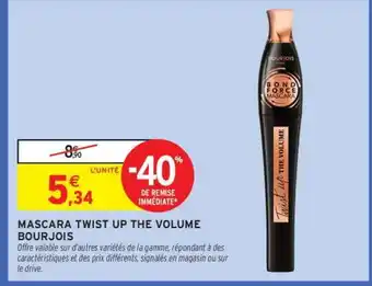 Intermarché Hyper Mascara Twist Up The Volume Bourjois offre