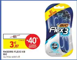 Intermarché Hyper RASOIRS FLEX3 X8 BIC offre