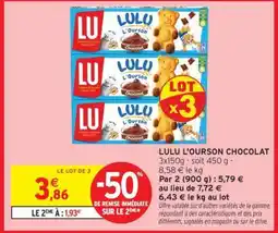 Intermarché Contact Lulu L'Ourson Chocolat offre