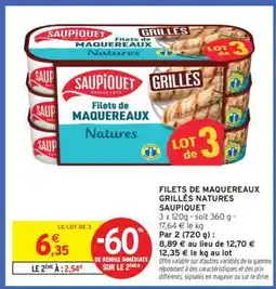 Intermarché Contact Filets De Maquereaux Grillés Natures Saupiquet offre