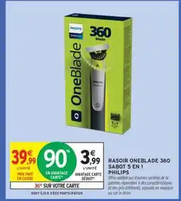 Intermarché Contact RASOIR ONEBLADE 360 SABOT 5 EN 1 offre