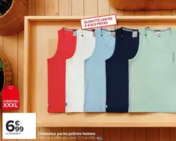 Carrefour Débardeur poche poitrine homme offre