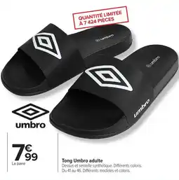 Carrefour Tong umbro adulte offre