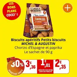 Coccinelle Express Biscuits apéritifs petits biscuits michel & augustin offre