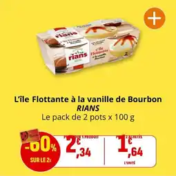 Coccinelle Express L'île flottante à la vanille de bourbon rians offre