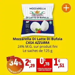 Coccinelle Express Mozzarella di latte di bufala casa azzurra offre
