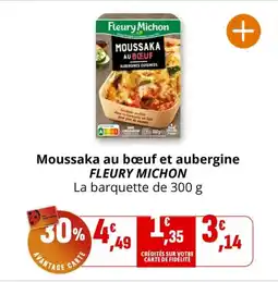 Coccinelle Express Moussaka au bœuf et aubergine fleury michon offre