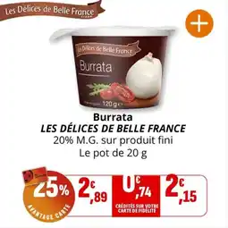 Burrata les délices de belle france