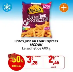 Coccinelle Express Frites just au four express mccain offre