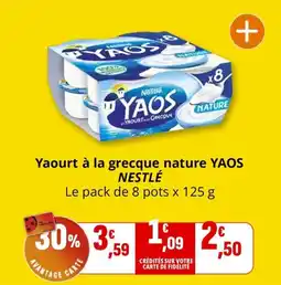 Coccinelle Express Yaourt à la grecque nature yaos nestlé offre