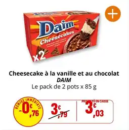 Coccinelle Express Cheesecake à la vanille et au chocolat daim offre