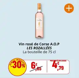Coccinelle Express Vin rosé de corse a.o.p les rozallées offre