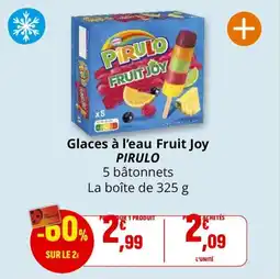 Coccinelle Express Glaces à l'eau fruit joy pirulo offre