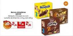 Coccinelle Express Barres céréalières nestlé offre