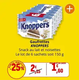 Coccinelle Express Gaufrettes knoppers offre