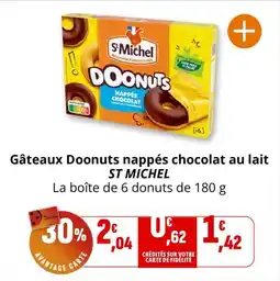 Coccinelle Express Gâteaux doonuts nappés chocolat au lait st michel offre