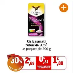 Coccinelle Express Riz basmati taureau ailé offre