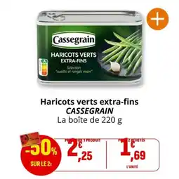 Coccinelle Express Haricots verts extra-fins cassegrain offre