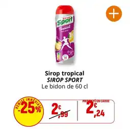 Coccinelle Express Sirop tropical sirop sport offre